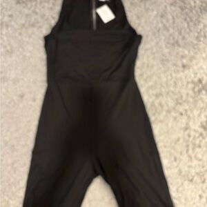 Black Sleeveless Jumpsuit shorts